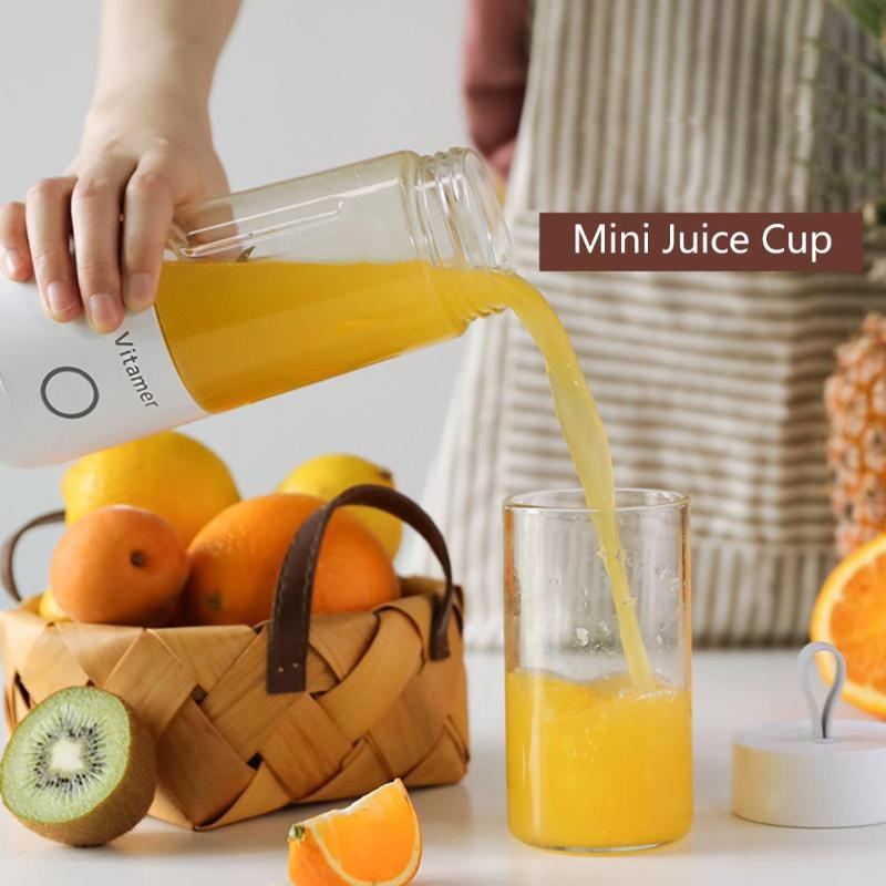 Blend on the Go: Your 350ml Portable USB Rechargable Juice Bottle