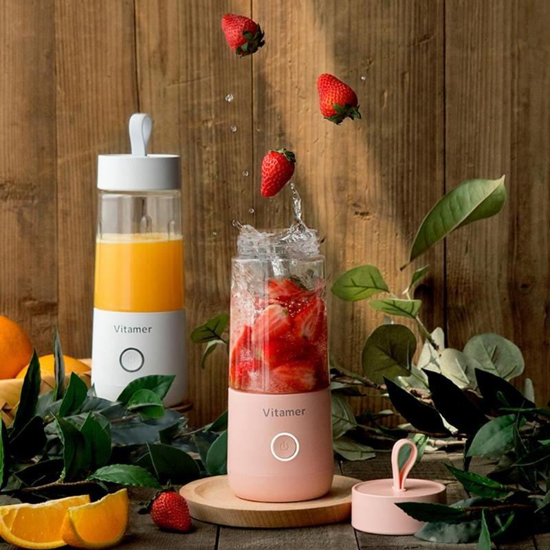 Blend on the Go: Your 350ml Portable USB Rechargable Juice Bottle