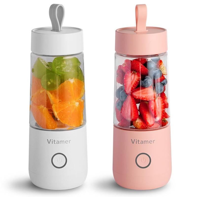 Blend on the Go: Your 350ml Portable USB Rechargable Juice Bottle