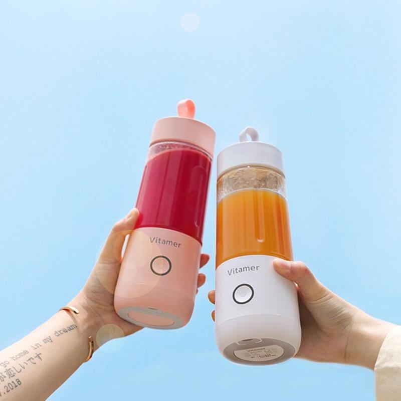 Blend on the Go: Your 350ml Portable USB Rechargable Juice Bottle
