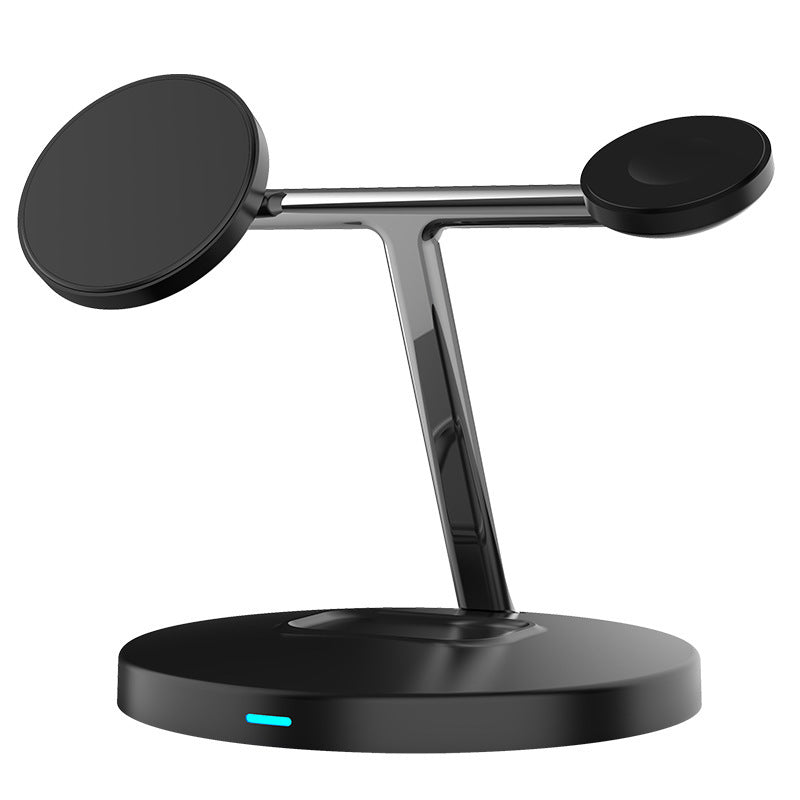 15W 3-in-1 LED Wireless Charger Stand – Fast Charging for Phone, Watch & AirPods